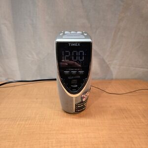 Timex T625T Auto-set CD Stereo Clock Radio Preset Tuning Nature Sounds Titanium